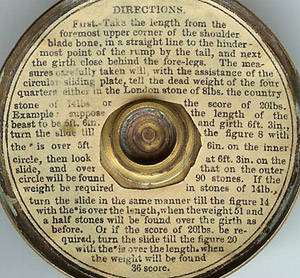 Instructions of Chesterman's cattle gauge