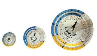 Three Controller slide rules