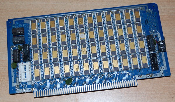 Front of hand wired memory board