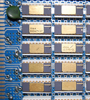 Chips on hand wired memory board