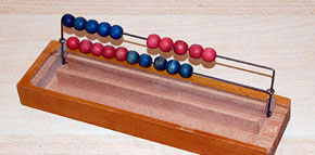 Krgers calculating pencil case with abacus out