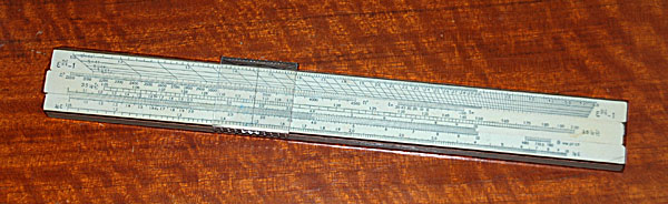 Specialty sliderule invented by Leib Stern for Turbocharger calculations