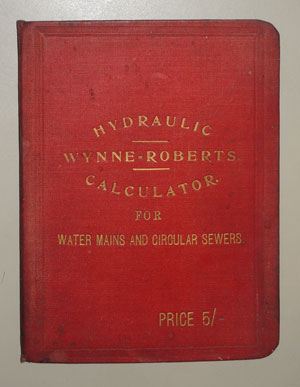 Wynne-Roberts' hydraulic calculator - cover