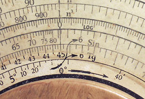 Scales on Jacob Zedak's circular slide rule