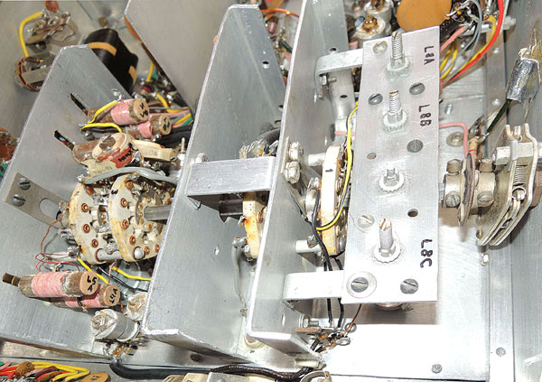 Homebrew SSB transmitter - band switch assembly