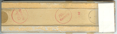 Bottom view of ALKU slide rule