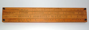 The Baines slide rule