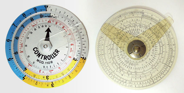 Model 110 Controller vs. Gilson midget slide rules