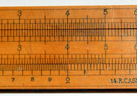 Close-up of Gravet Lenoir "Soho" slide rule