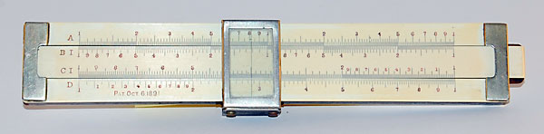 K&E 4061 Duplex slide rule, 1901 model