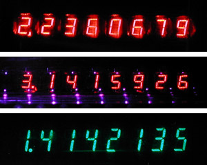 7-segment LED and VFD displays