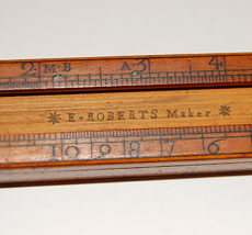 E. Roberts Everard Slide Rule maker's mark