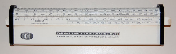 Farmar's profit-calculating rule - front