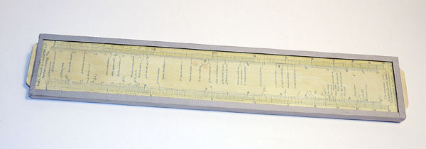 Lalanne's glass slide rule