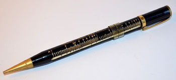 Nicolet pencil slide rule