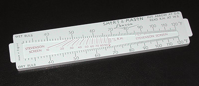 Short & Mason psychrometric slide rule