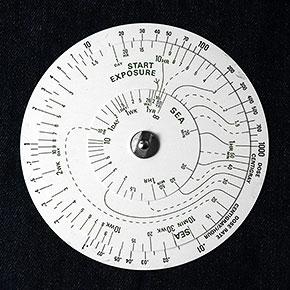 Radiac radiation slide rule - Sea calculation