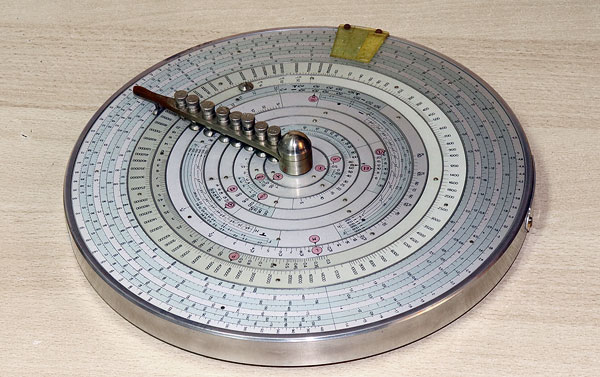 Sabatini/Ferrero H 39 reinforced concrete slide rule