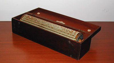 Thacher's slide rule in its mahogany box