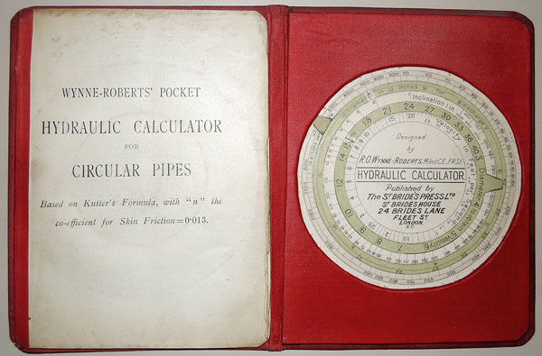 Wynne-Roberts' hydraulic calculator - open