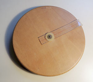 Back of Jacob Zedak's circular slide rule