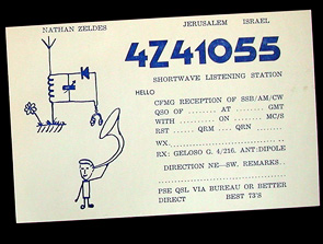 My QSL card as a shortwave listener