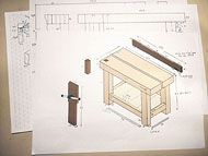 Roubo workbench construction detail